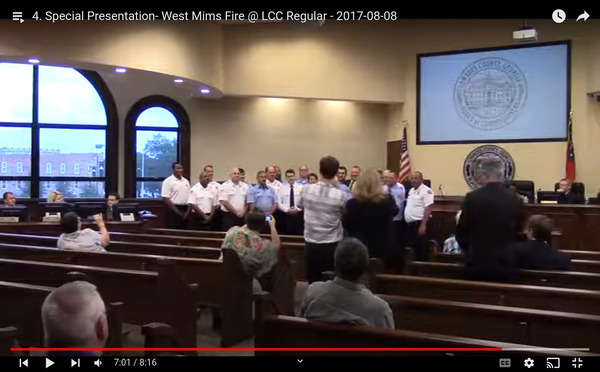 [Special Presentation on West Mims Fire, Lowndes County Commission, 2017-08-08]