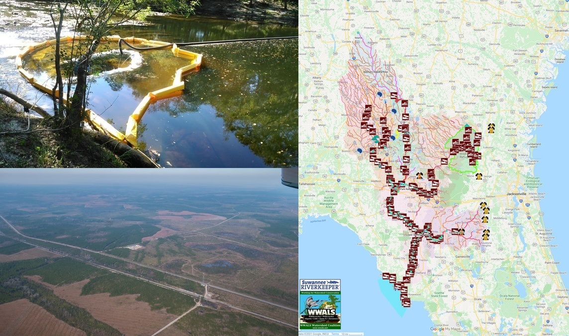 [Sabal Trail fracked methane pipeline, titanium mine too near Okefenokee Swamp, Suwannee River Basin]
