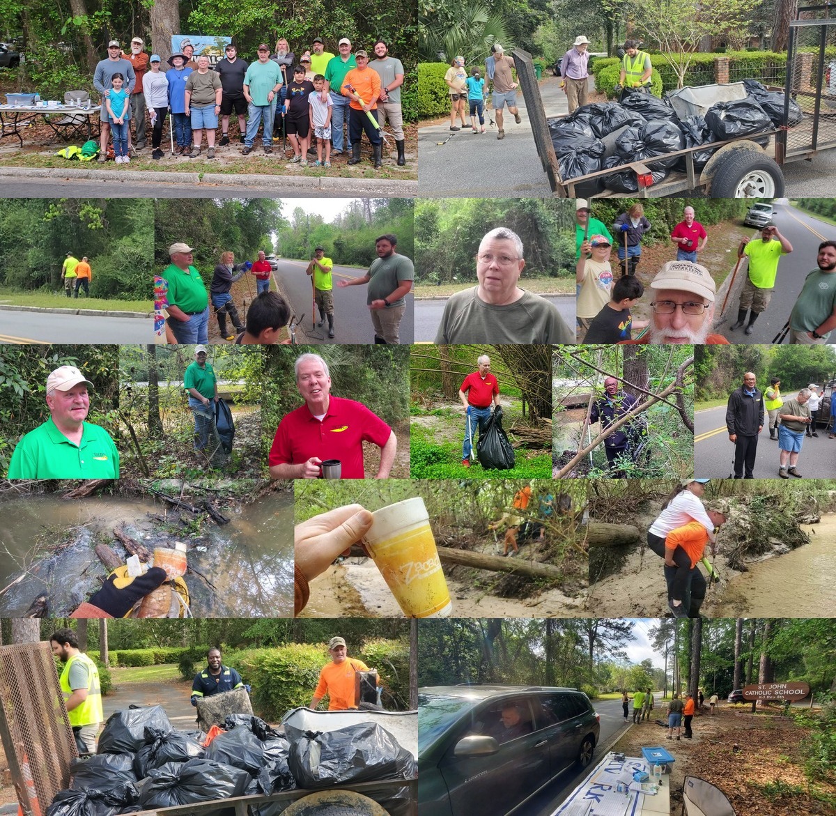 [Collage @ Two Mile Branch Cleanup 2023-03-25]