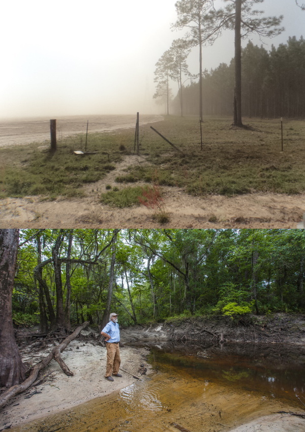 [Photo: Chris Mericle, Dust storm in Hamilton County, Florida, March, 2014, Suwannee Riverkeeper by NBC News, June, 2021]
